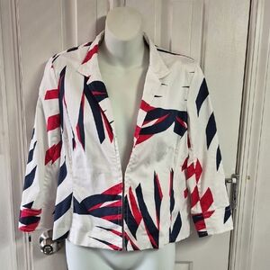 Stylish Red White & Blue Women's Jacket